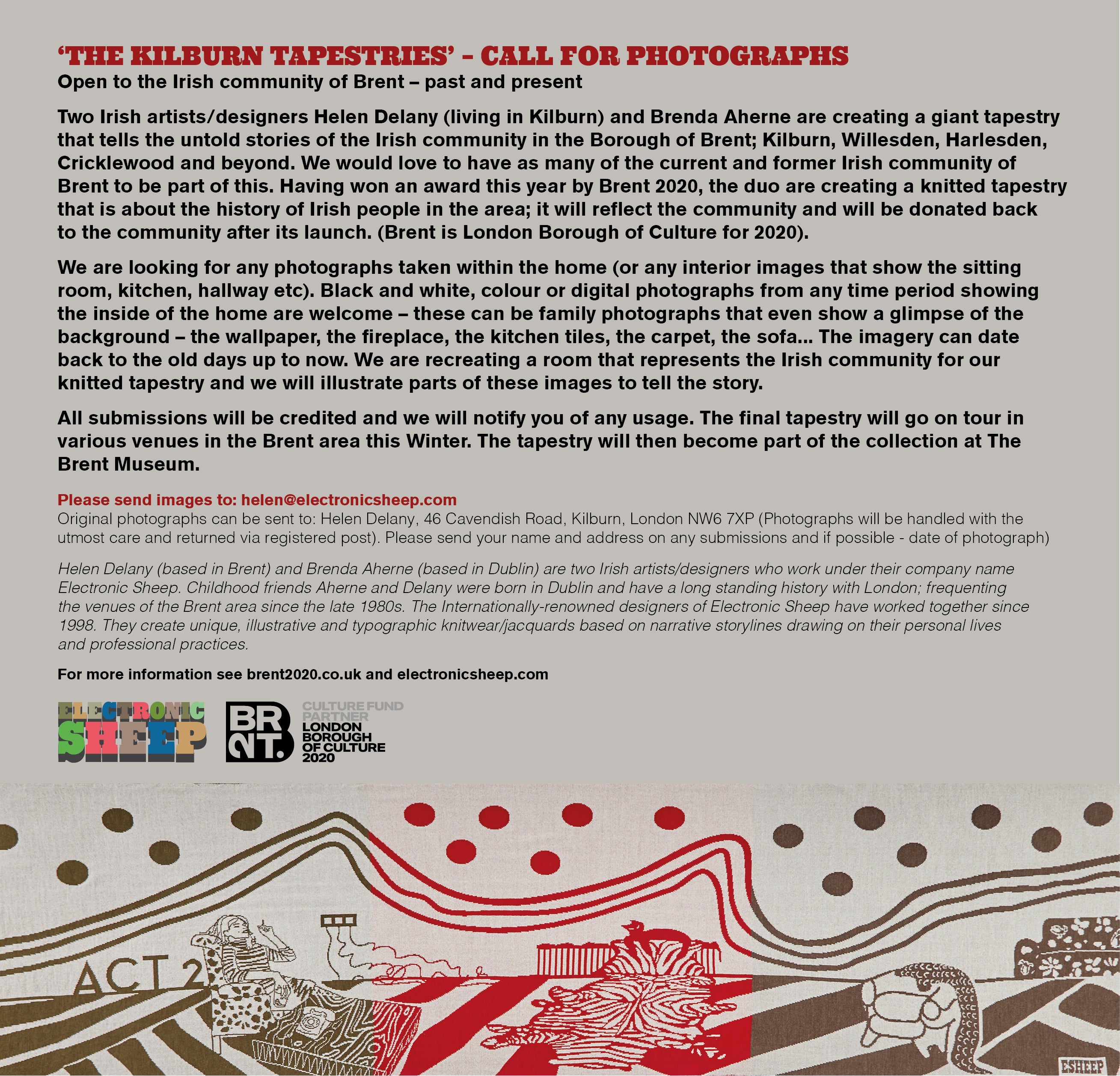 CALL FOR PHOTOGRAPHS! THE KILBURN TAPESTRIES