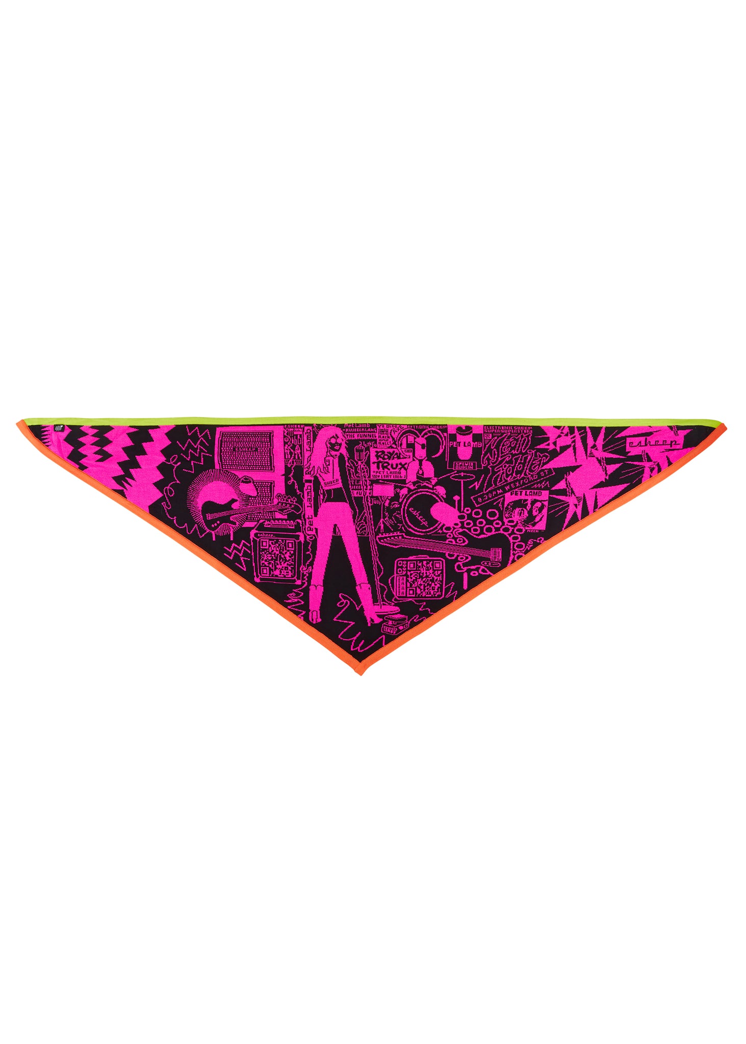 'THE MEAN FIDDLER – 9.30PM, WEXFORD ST' TRIANGLE SCARF'