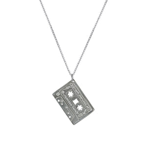 Men’s - Electronic Sheep X Edge Only 'Mixed Tape' Pendant - Sterling Silver