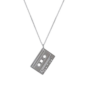 Men’s - Electronic Sheep X Edge Only 'Mixed Tape' Pendant - Sterling Silver