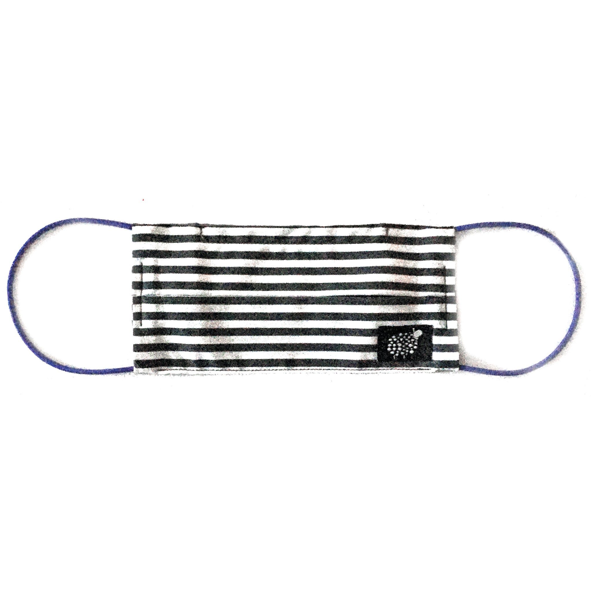 Womens ‘Candy Stripe’ Cotton Face Mask by Electronic Sheep